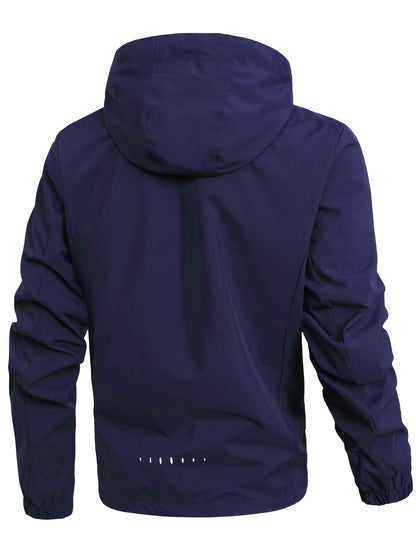 Softshelljacke | Mit Kapuze | Winddicht | Outdoorjacke | Herrenjacke-HauteBerlin