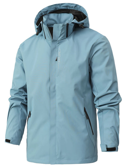 Softshelljacke | Mit Kapuze | Winddicht | Outdoorjacke | Herrenjacke-HauteBerlin