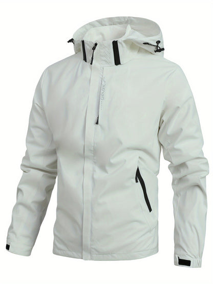 Softshelljacke | Mit Kapuze | Winddicht | Outdoorjacke | Herrenjacke-HauteBerlin