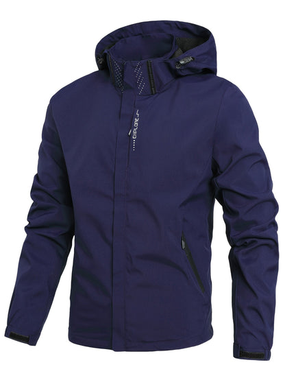 Softshelljacke | Mit Kapuze | Winddicht | Outdoorjacke | Herrenjacke-HauteBerlin