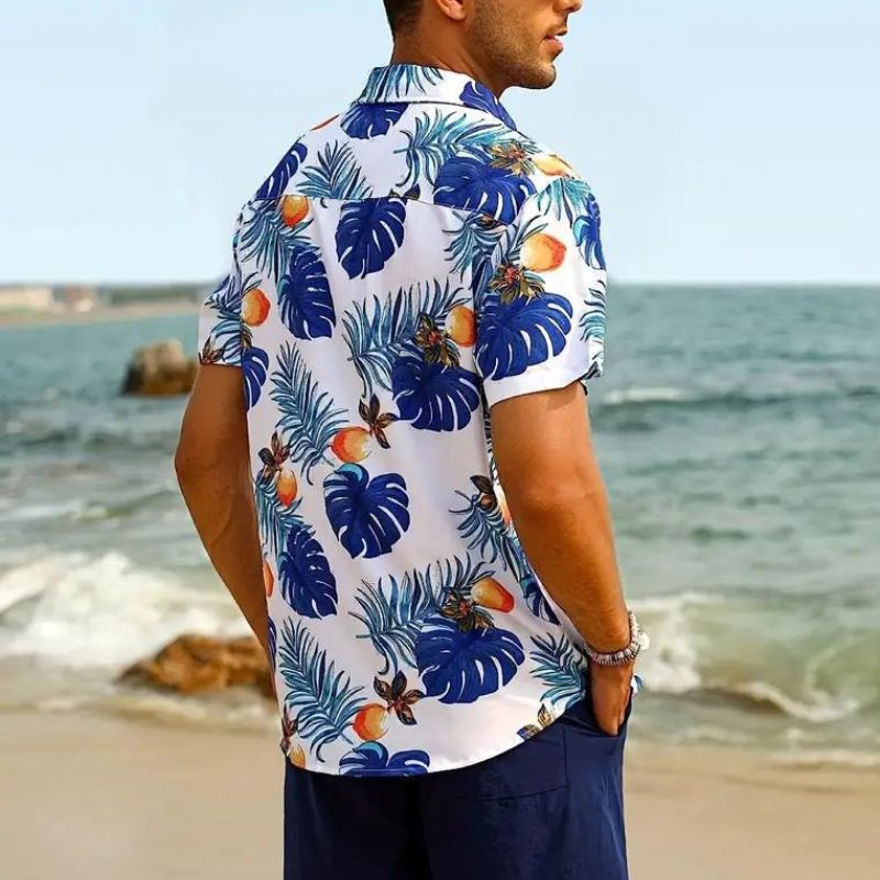 Sommerhemd - Kurzarm - Button-Up - Hawaiihemd - Herrenhemden-HauteBerlin