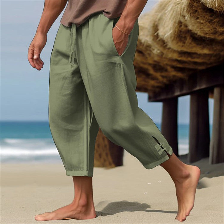 Sommerhose | Lockere Passform | Kordelzug | Haremshose | Herrenhose-HauteBerlin