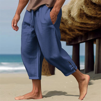 Sommerhose | Lockere Passform | Kordelzug | Haremshose | Herrenhose-HauteBerlin