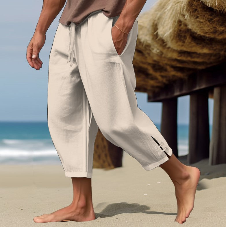 Sommerhose | Lockere Passform | Kordelzug | Haremshose | Herrenhose-HauteBerlin