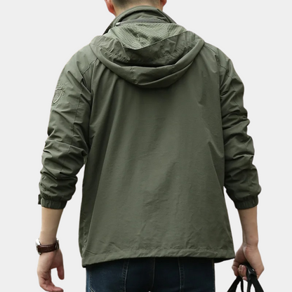 Sommerjacke – Leichte Cargo-Jacke mit Kapuze für Männer-HauteBerlin