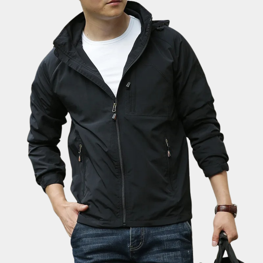 Sommerjacke – Leichte Cargo-Jacke mit Kapuze für Männer-HauteBerlin
