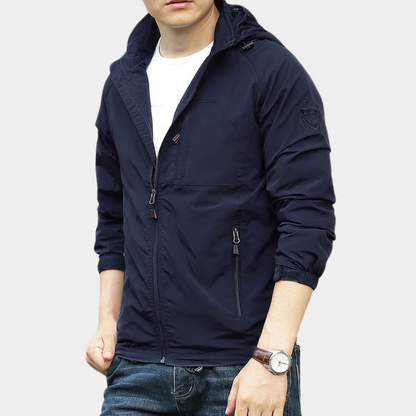 Sommerjacke – Leichte Cargo-Jacke mit Kapuze für Männer-HauteBerlin