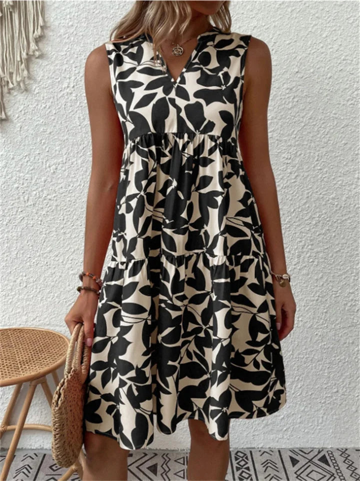 Sommerkleid – Ärmelloses kurzes A-Linien-Kleid für Frauen-HauteBerlin