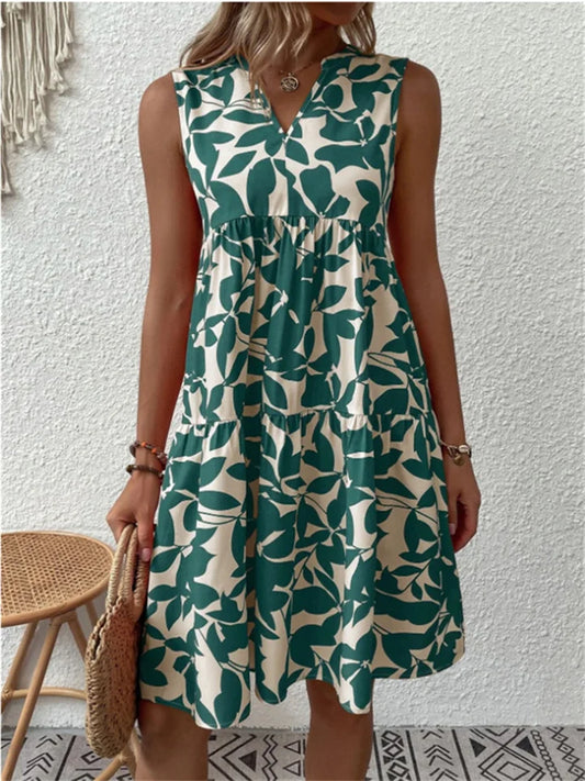 Sommerkleid – Ärmelloses kurzes A-Linien-Kleid für Frauen-HauteBerlin