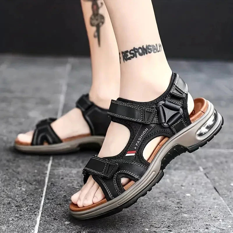 Sport-Sandalen | Ergonomisch | Fußgewölbeunterstützung | Orthopädische Sandalen | Herrenschuhe-HauteBerlin
