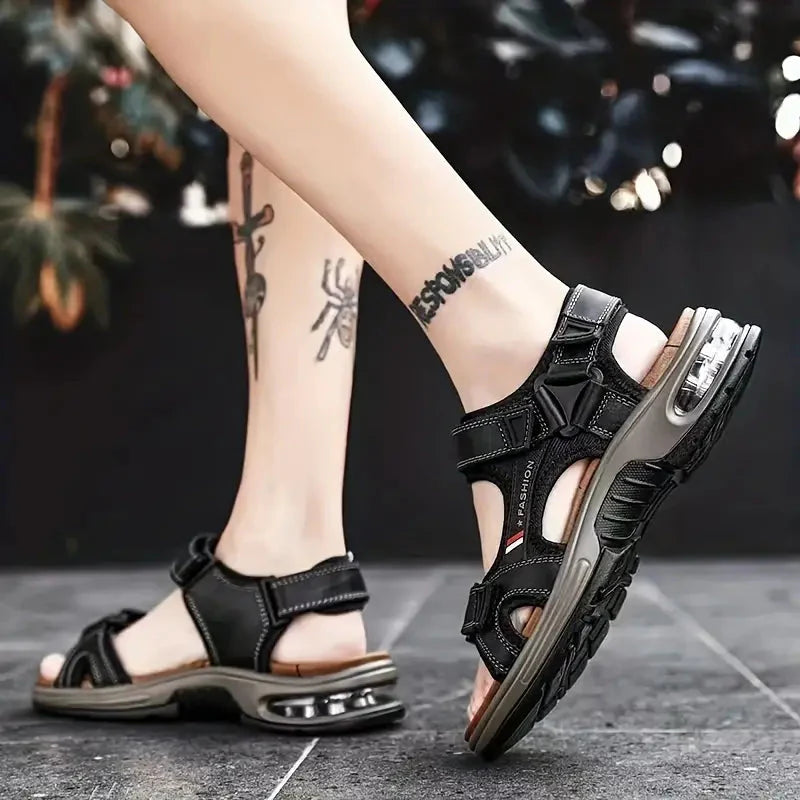 Sport-Sandalen | Ergonomisch | Fußgewölbeunterstützung | Orthopädische Sandalen | Herrenschuhe-HauteBerlin