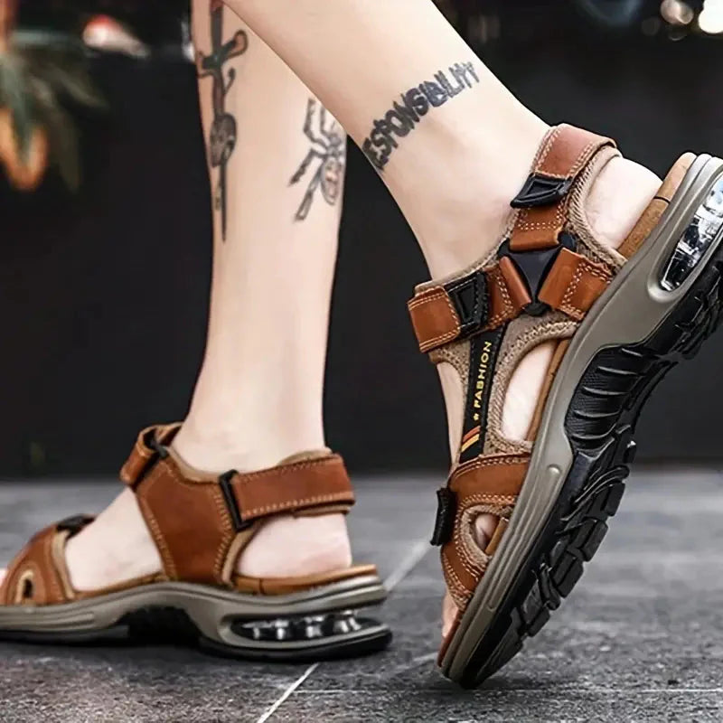 Sport-Sandalen | Ergonomisch | Fußgewölbeunterstützung | Orthopädische Sandalen | Herrenschuhe-HauteBerlin