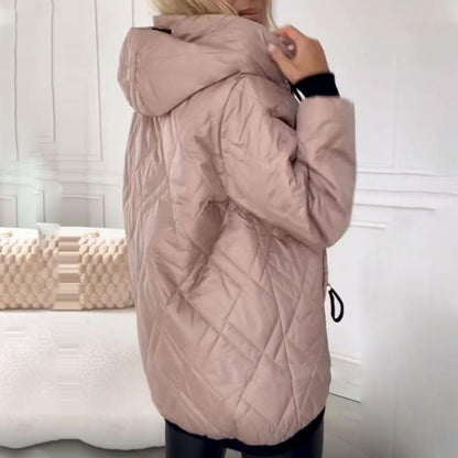 Steppjacke - Kapuze - wattiert - Jacke in Übergröße - Winterjacke für Frauen-HauteBerlin