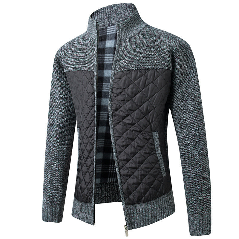 Steppjacke | Reißverschluss | Stehkragen | Winterkleidung | Herrenjacke-HauteBerlin