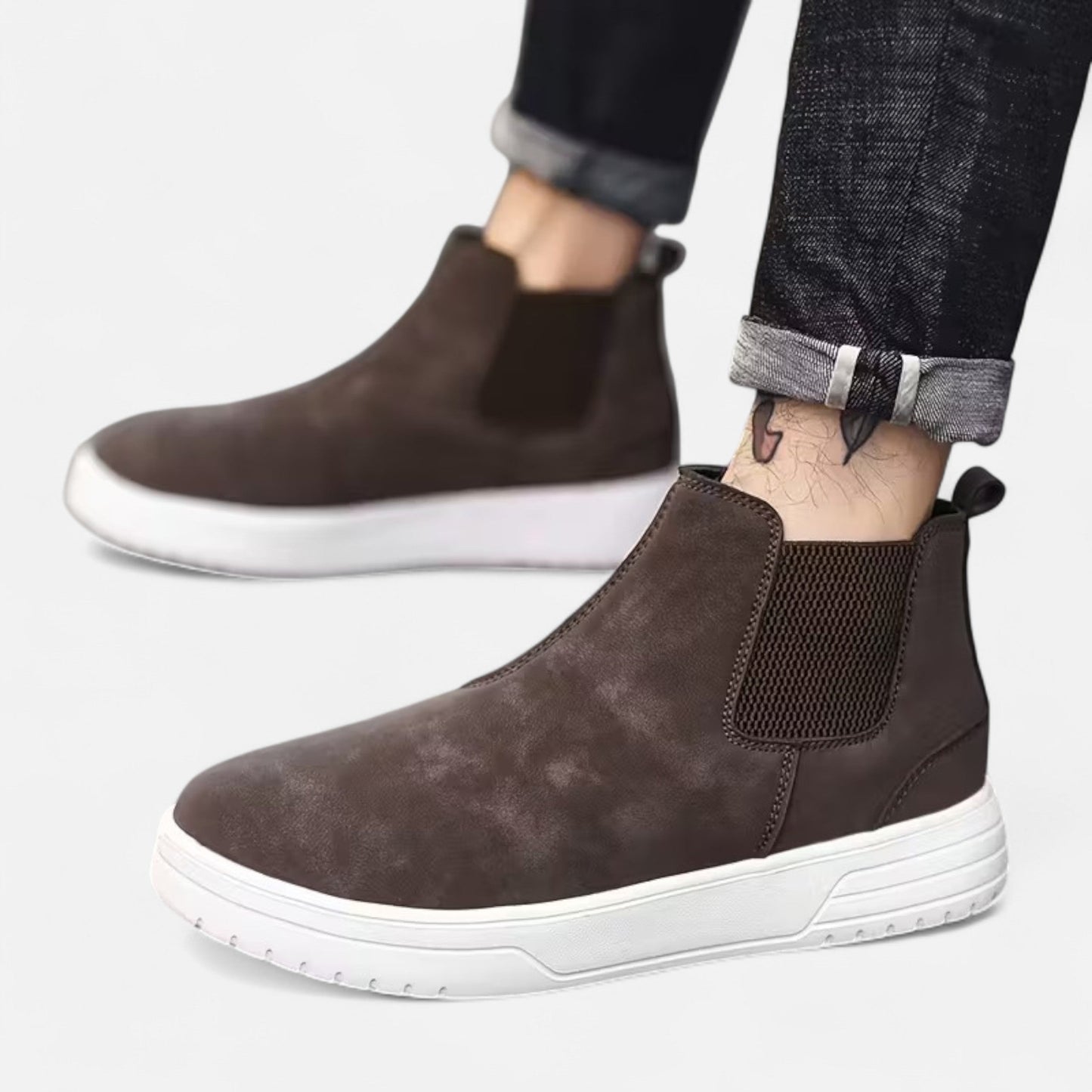 Stiefeletten | Casual | Gummisohle | Schlupfstiefel | Herrenstiefel-HauteBerlin