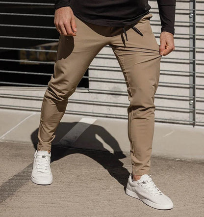 Stretch Broek - Heren Casual Elastische Taille Skinny Broek-HauteBerlin