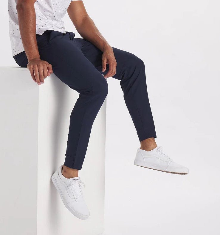 Stretch Broek - Heren Casual Elastische Taille Skinny Broek-HauteBerlin