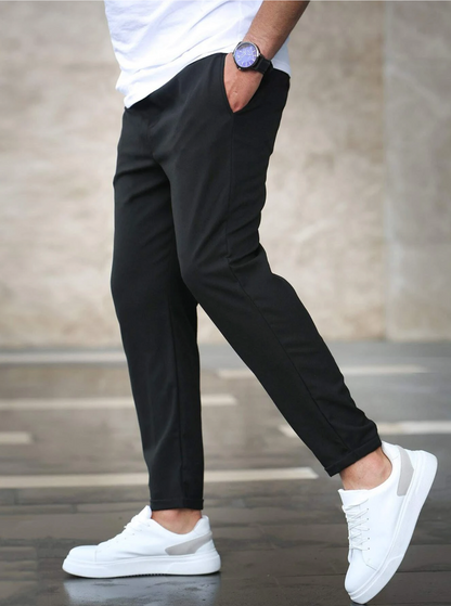 Stretch-Hose – Bequem – Kordelzug – Stretch-Chinohose – Herrenhose-HauteBerlin