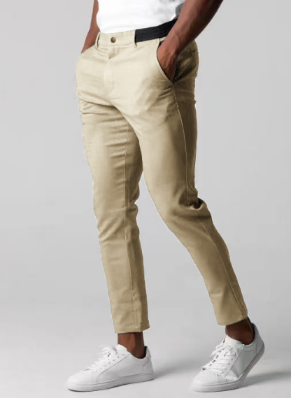 Stretch-Hosen | Elastische Taille | Slim Fit | Chinos | Herrenhosen-HauteBerlin
