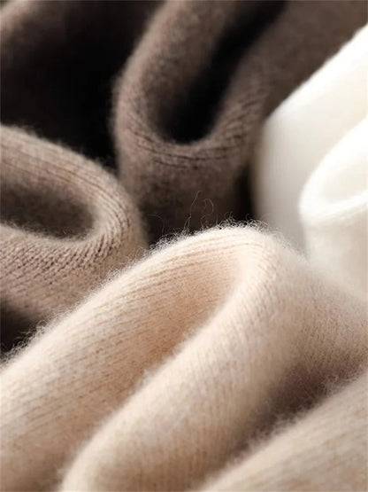 Strickhose - Casual - Elastische Taille - Weite Hosenbeine - Damen-Lounge-Hose-HauteBerlin