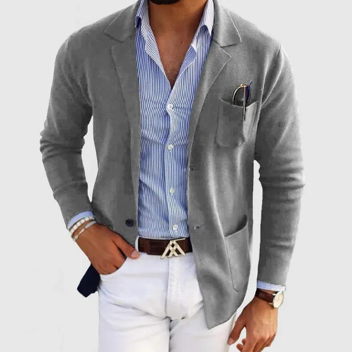 Strickjacke | Button-Up | Taschen | Strickjacke | Herrenbekleidung-HauteBerlin