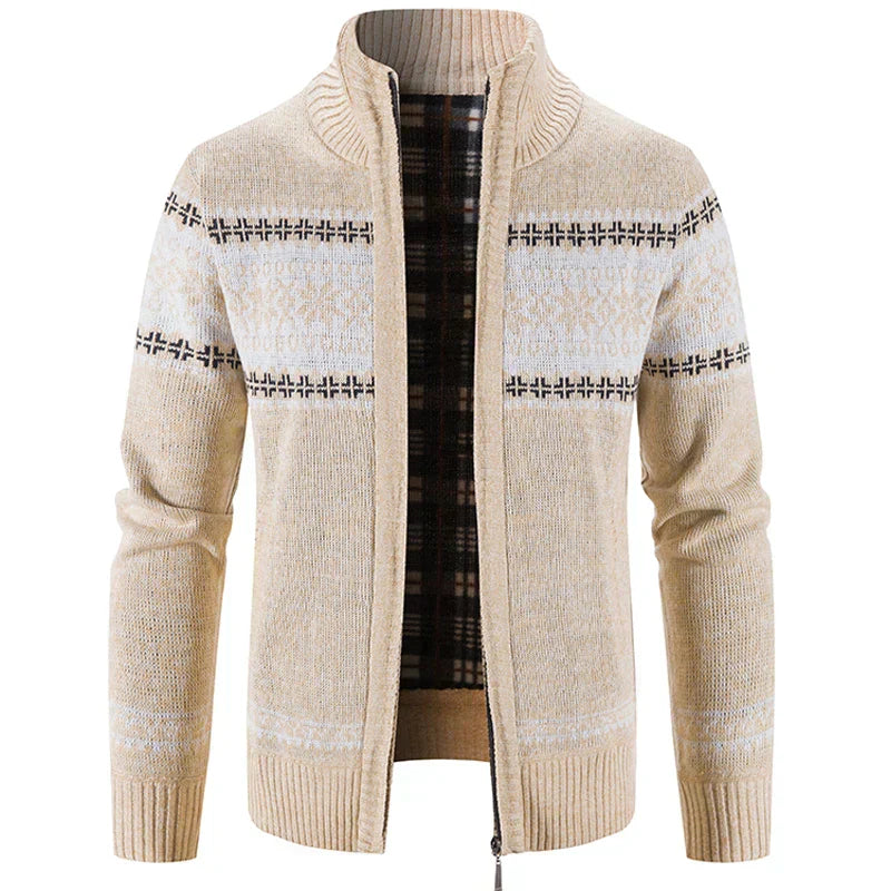 Strickjacke - Zip-Up - Winter - Strickjacke Pullover - Herren Strickjacke-HauteBerlin