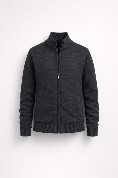 Strickjacke mit Reißverschluss – Strickjacke mit durchgehendem Reißverschluss für Männer-HauteBerlin