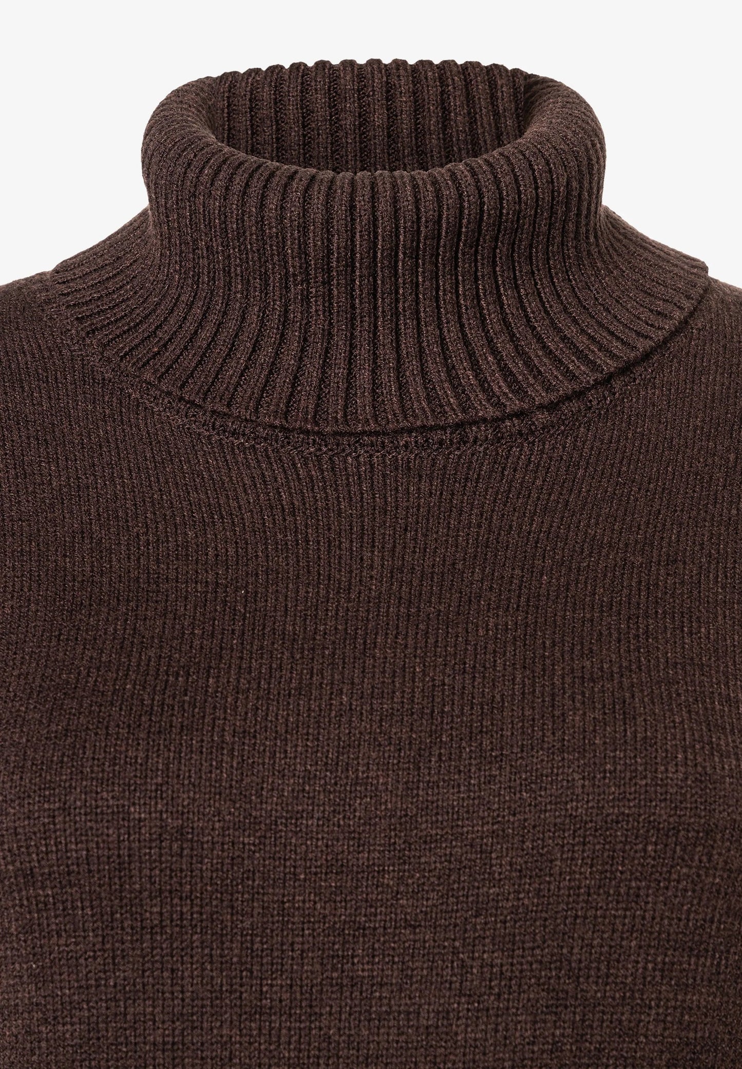 Strickkleid – Damen-Mini-Pulloverkleid mit Rollkragen-HauteBerlin