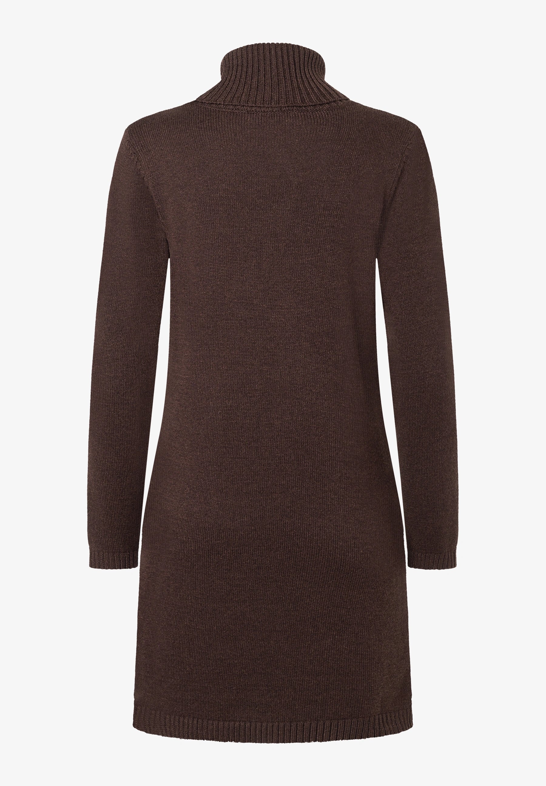 Strickkleid – Damen-Mini-Pulloverkleid mit Rollkragen-HauteBerlin