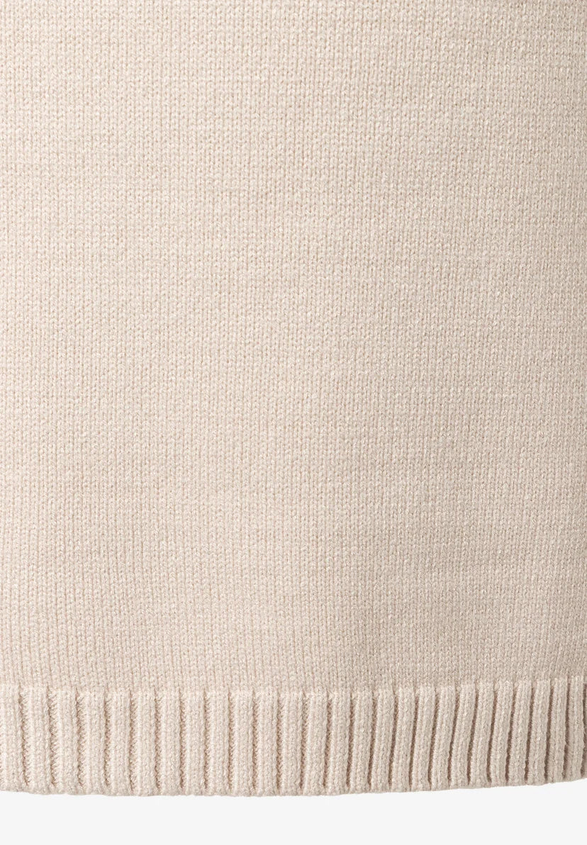 Strickkleid – Damen-Mini-Pulloverkleid mit Rollkragen-HauteBerlin