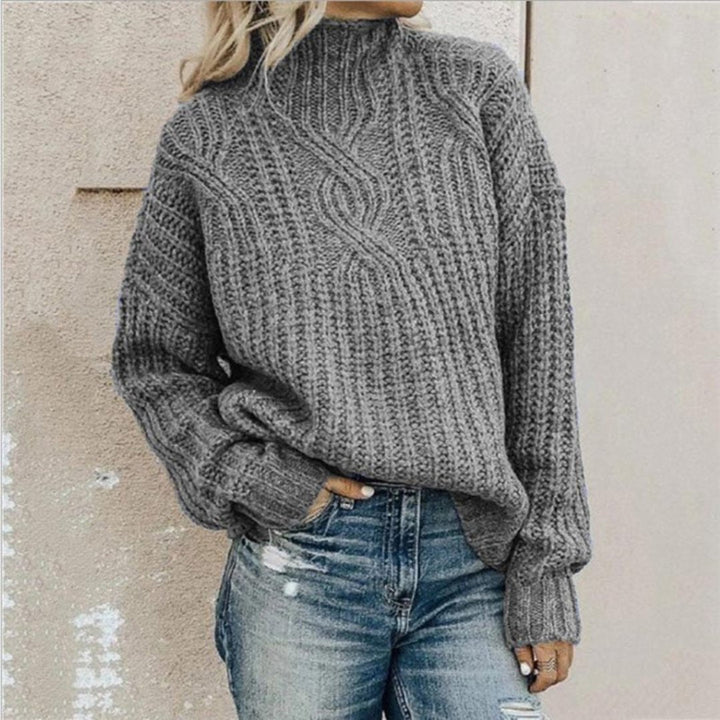 Strickpullover - Chunky - Rollkragenpullover - Rippenstrickpullover - Damenpullover-HauteBerlin