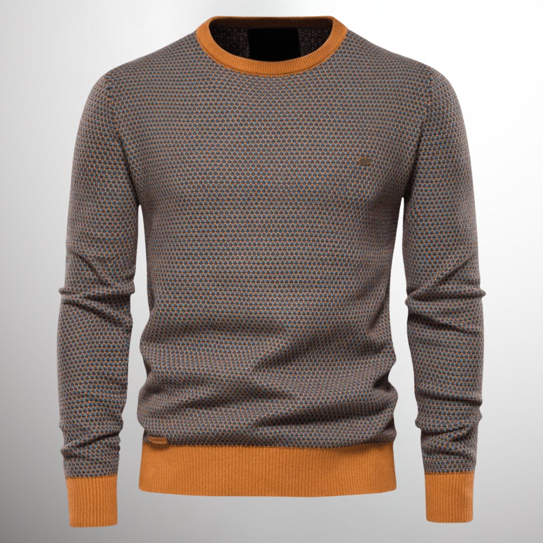 Strickpullover | Rundhalsausschnitt | Normale Passform | Pullover | Herrenpullover-HauteBerlin