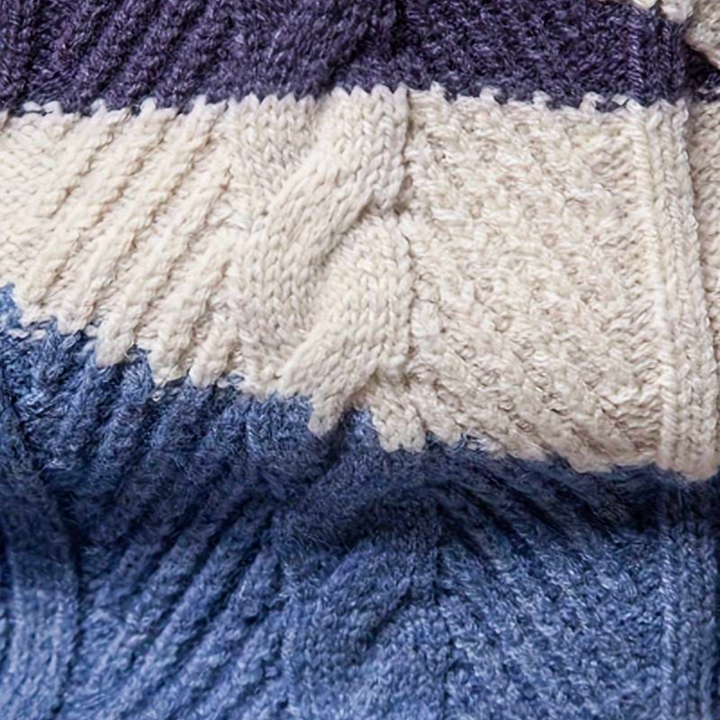Strickpullover | Rundhalsausschnitt | Zopfmuster | Pullover | Herrenpullover-HauteBerlin