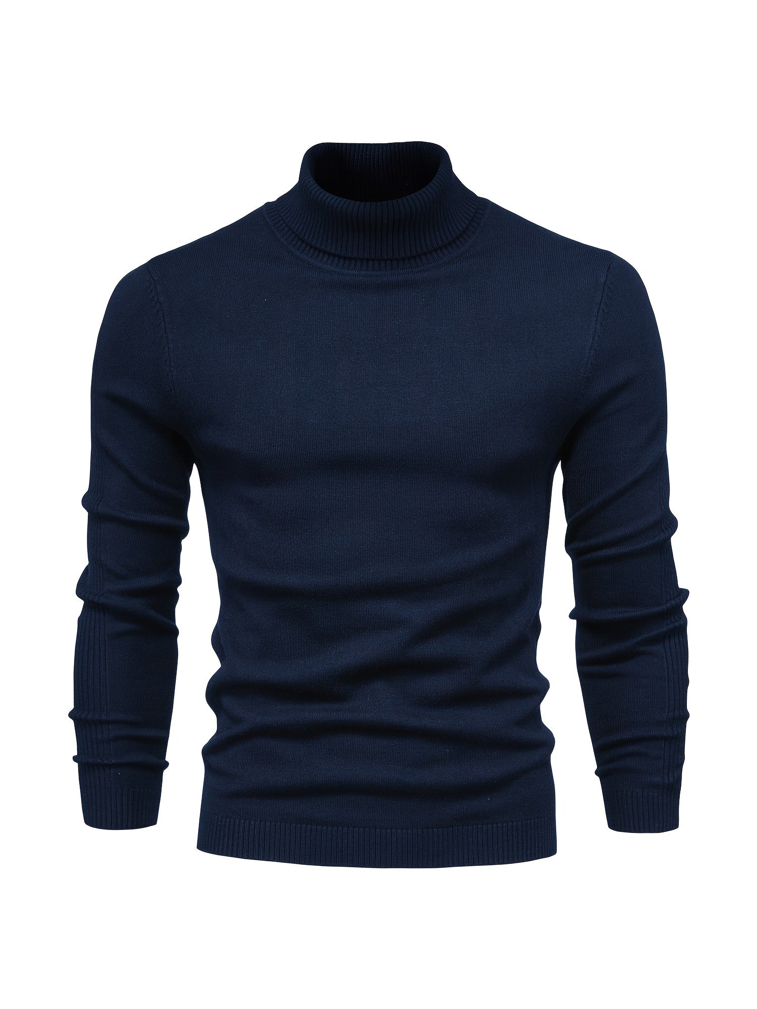 Strickpullover | Schmale Passform | Langärmlig | Rollkragen | Herrenbekleidung-HauteBerlin