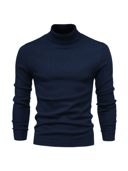Strickpullover | Schmale Passform | Langärmlig | Rollkragen | Herrenbekleidung-HauteBerlin