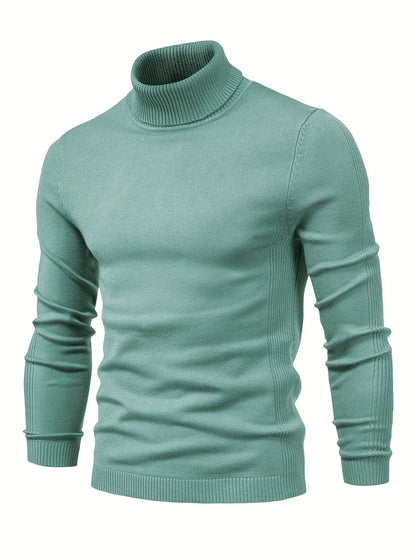 Strickpullover | Schmale Passform | Langärmlig | Rollkragen | Herrenbekleidung-HauteBerlin