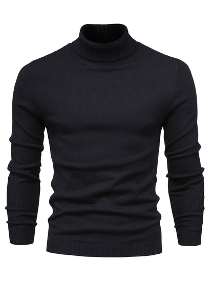 Strickpullover | Schmale Passform | Langärmlig | Rollkragen | Herrenbekleidung-HauteBerlin