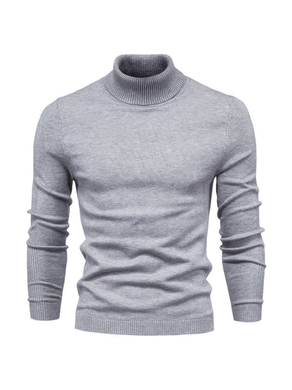 Strickpullover | Schmale Passform | Langärmlig | Rollkragen | Herrenbekleidung-HauteBerlin