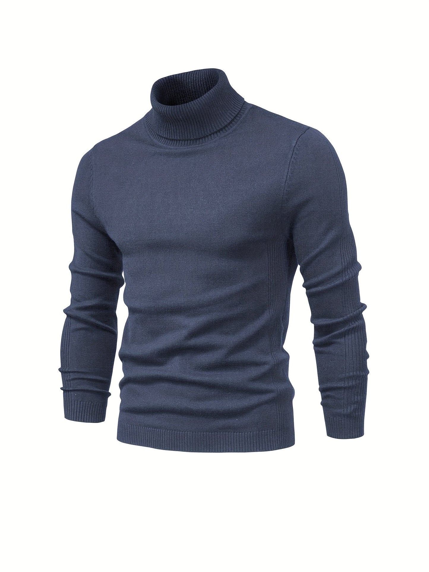 Strickpullover | Schmale Passform | Langärmlig | Rollkragen | Herrenbekleidung-HauteBerlin