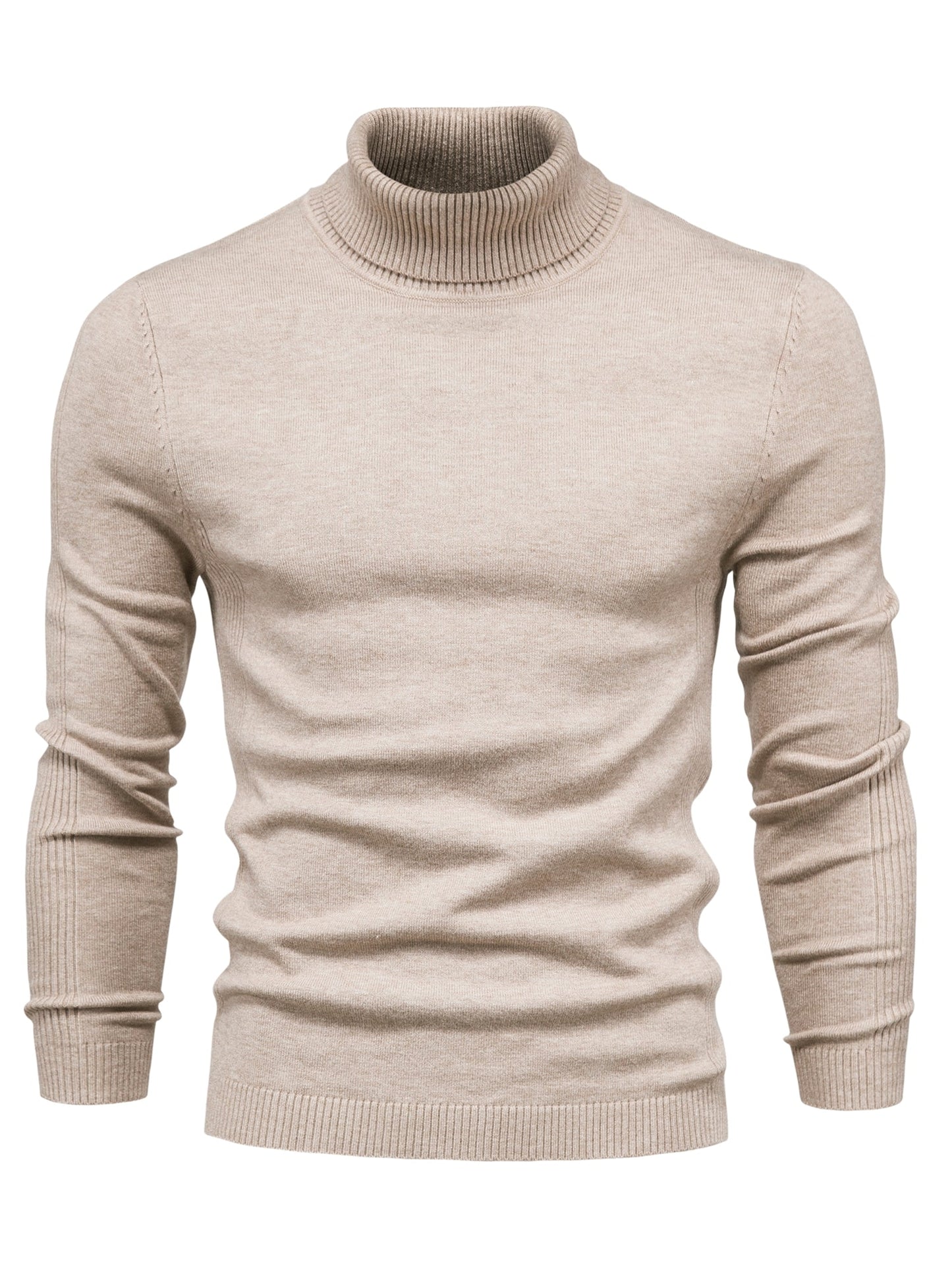 Strickpullover | Schmale Passform | Langärmlig | Rollkragen | Herrenbekleidung-HauteBerlin