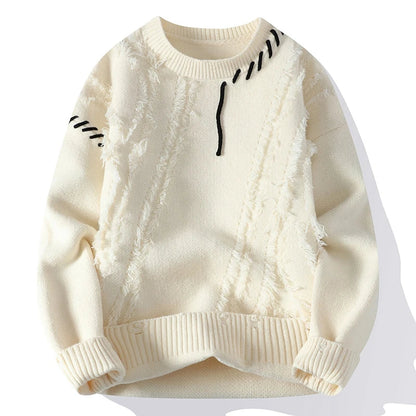 Strickpullover | Winter | Rundhalsausschnitt | Grobstrickpullover | Herren-Strickwaren-HauteBerlin