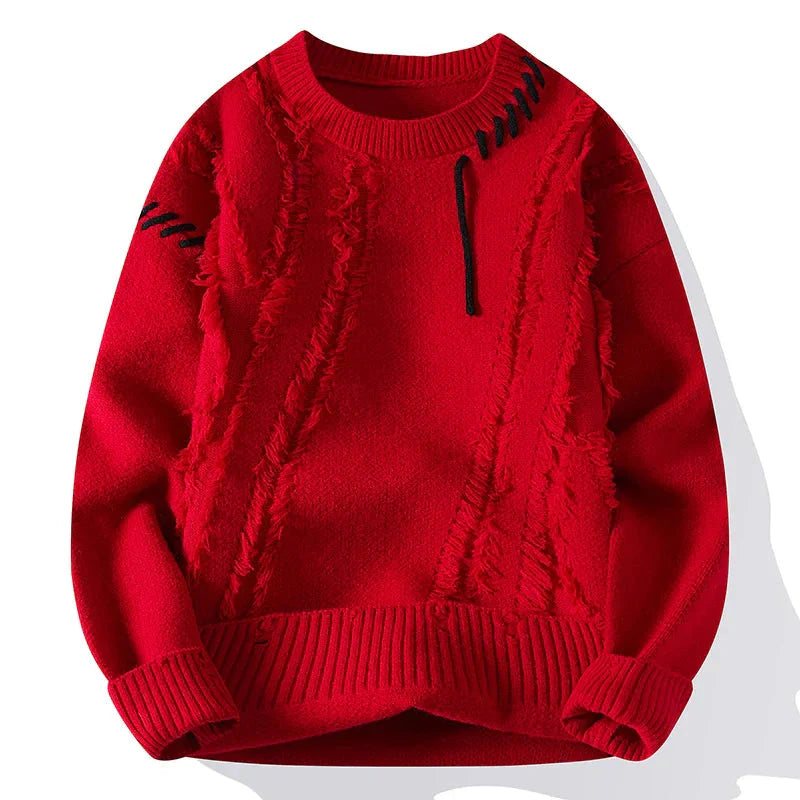 Strickpullover | Winter | Rundhalsausschnitt | Grobstrickpullover | Herren-Strickwaren-HauteBerlin