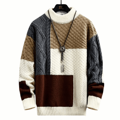 Strickpullover | Winter | Rundhalsausschnitt | Grobstrickpullover | Herren-Strickwaren-HauteBerlin