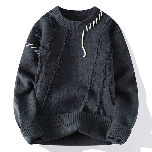 Strickpullover | Winter | Rundhalsausschnitt | Grobstrickpullover | Herren-Strickwaren-HauteBerlin