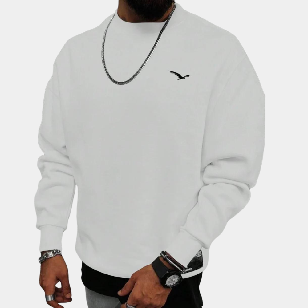 Sweatshirt – Bequem – Rundhalsausschnitt – Pullover – Herrenbekleidung-HauteBerlin