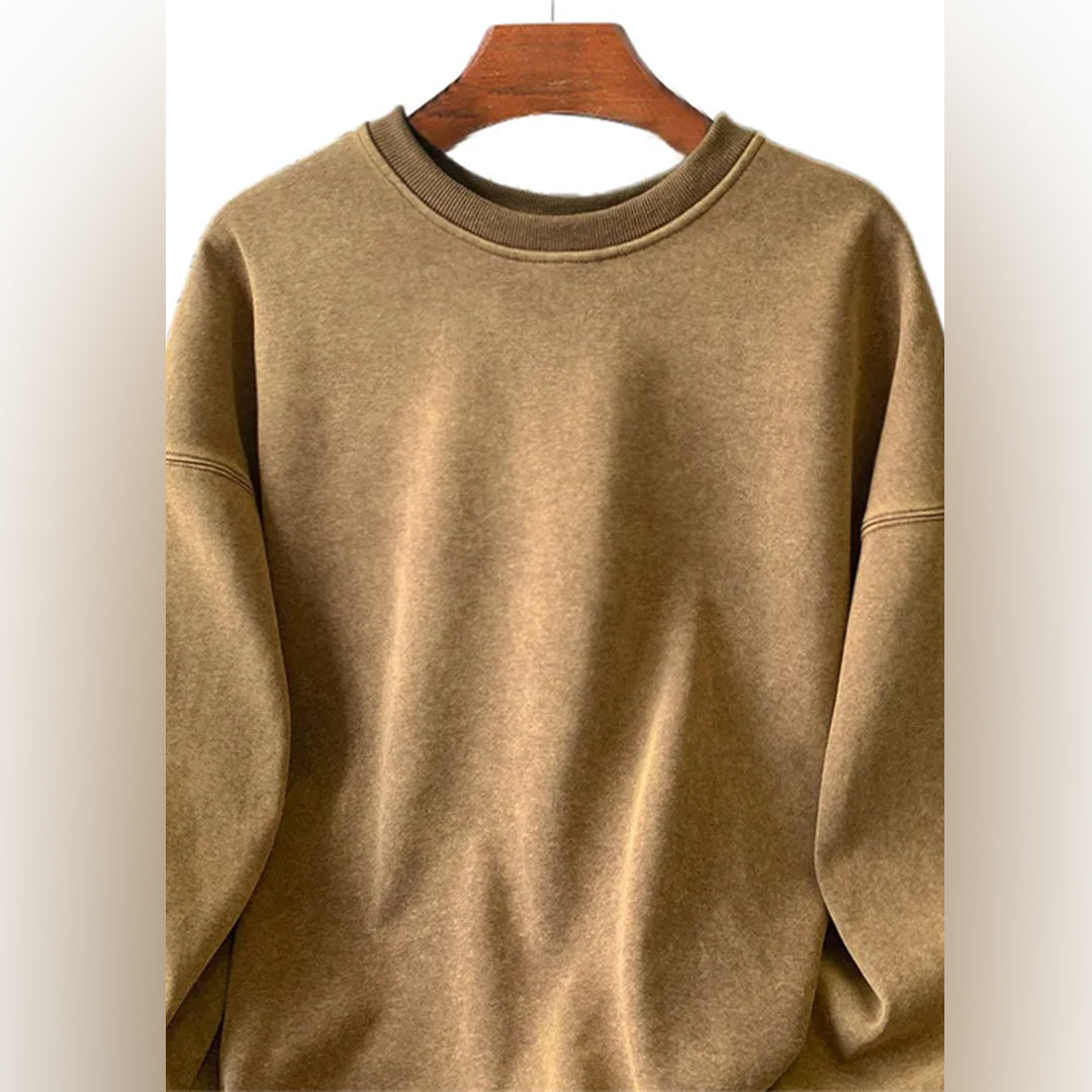 Sweatshirt - Schlichter, bequemer Rundhals-Pullover für Männer-HauteBerlin