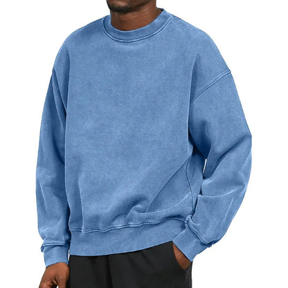 Sweatshirt - Schlichter, bequemer Rundhals-Pullover für Männer-HauteBerlin