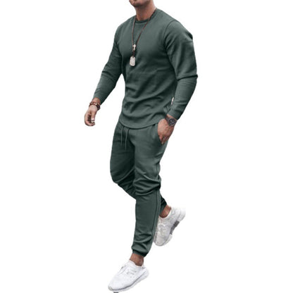 Sweatshirt und Jogger Set | Casual | Trainingsanzug | Zweiteiliges Set | Herrenbekleidung-HauteBerlin