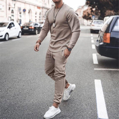 Sweatshirt und Jogger Set | Casual | Trainingsanzug | Zweiteiliges Set | Herrenbekleidung-HauteBerlin