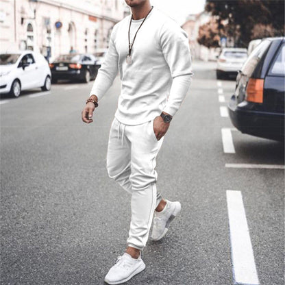 Sweatshirt und Jogger Set | Casual | Trainingsanzug | Zweiteiliges Set | Herrenbekleidung-HauteBerlin